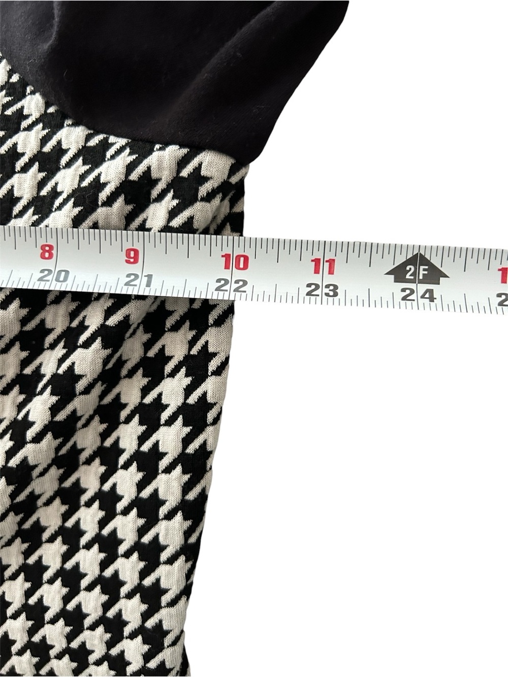 Houndstooth Zip Front Hoodie, Large - Picture 6 of 6